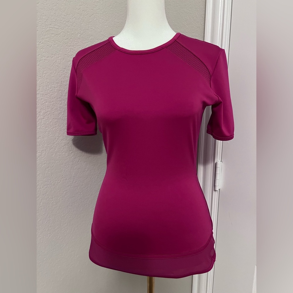 Adidas Stella McCartney Parley fuchsia work out athletic top women’s size small